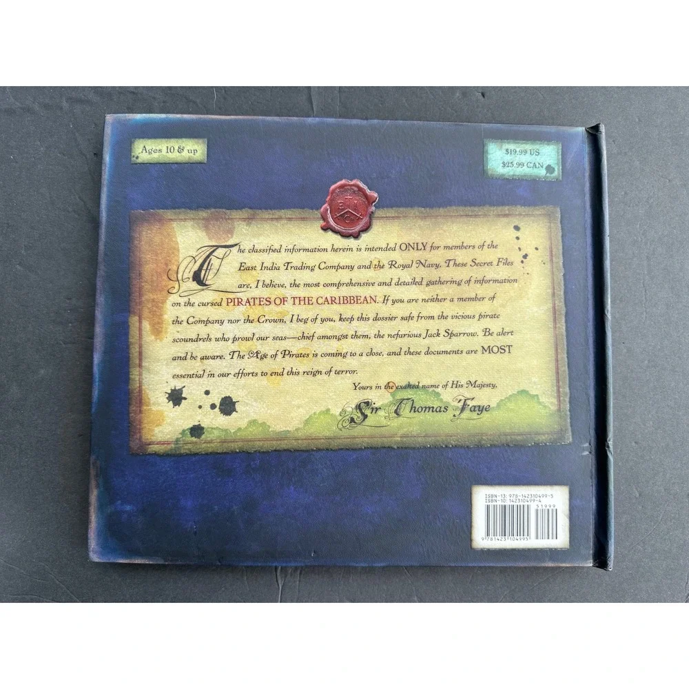 Disney Pirates of the Caribbean The Secret Files of East India Trading Co Book